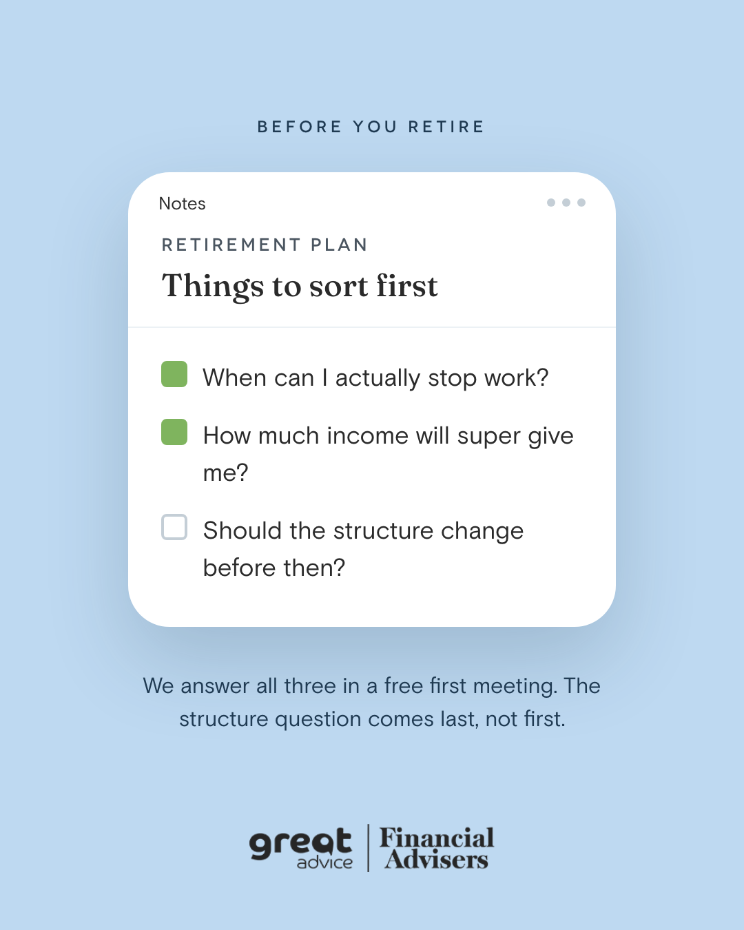 The retirement income bridge ad creative